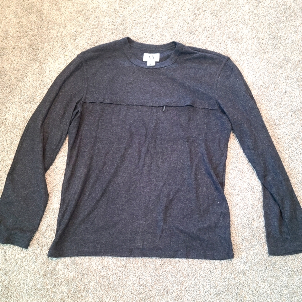 Dark Grey Armani Exchange Light Sweater Shirt